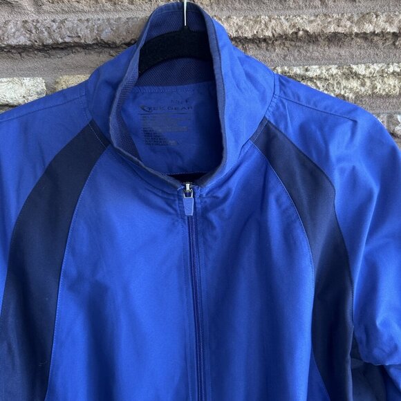 Tek Gear Women's Vintage Blue Track Jacket Size Large - Picture 4 of 7